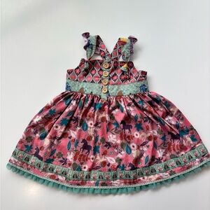 Matilda Jane Pink and Teal Dress